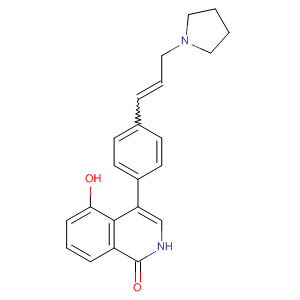 651030-37-4  1(2H)-Isoquinolinone,5-hydroxy-4-[4-[3-(1-pyrrolidinyl)-1-propenyl]phenyl]-