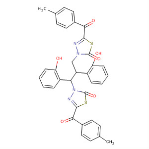 651035-70-0  1,3,4-Thiadiazol-2(3H)-one,3,3'-[1,3-propanediylbis(oxy-2,1-phenylene)]bis[5-(4-methylbenzoyl)-