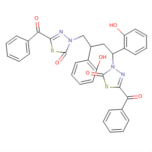651035-81-3  1,3,4-Thiadiazol-2(3H)-one,3,3'-[1,4-butanediylbis(oxy-2,1-phenylene)]bis[5-benzoyl-