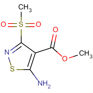 651305-81-6  4-Isothiazolecarboxylic acid, 5-amino-3-(methylsulfonyl)-, methyl ester