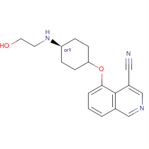 651308-62-2  4-Isoquinolinecarbonitrile,5-[[trans-4-[(2-hydroxyethyl)amino]cyclohexyl]oxy]-