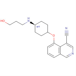 651308-71-3  4-Isoquinolinecarbonitrile,5-[[trans-4-[(3-hydroxypropyl)amino]cyclohexyl]oxy]-