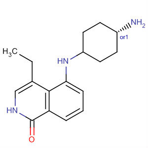 651309-14-7  1(2H)-Isoquinolinone, 5-[(cis-4-aminocyclohexyl)amino]-4-ethyl-