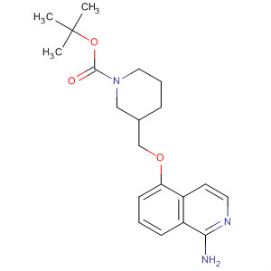 651309-85-2  1-Piperidinecarboxylic acid, 3-[[(1-amino-5-isoquinolinyl)oxy]methyl]-,1,1-dimethylethyl ester