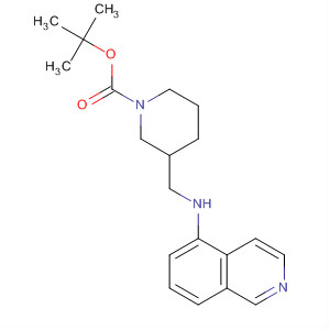 651309-96-5  1-Piperidinecarboxylic acid, 3-[(5-isoquinolinylamino)methyl]-,1,1-dimethylethyl ester