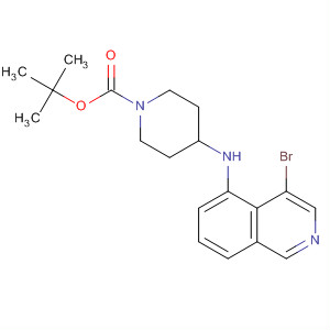 651310-04-2  1-Piperidinecarboxylic acid, 4-[(4-bromo-5-isoquinolinyl)amino]-,1,1-dimethylethyl ester