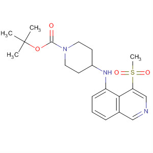 651310-12-2  1-Piperidinecarboxylic acid,4-[[4-(methylsulfonyl)-5-isoquinolinyl]amino]-, 1,1-dimethylethyl ester