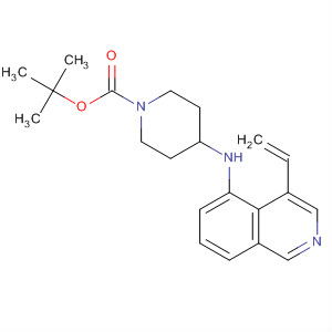 651310-13-3  1-Piperidinecarboxylic acid, 4-[(4-ethenyl-5-isoquinolinyl)amino]-,1,1-dimethylethyl ester