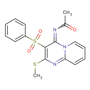 651310-96-2  Acetamide,N-[2-(methylthio)-3-(phenylsulfonyl)-4H-pyrido[1,2-a]pyrimidin-4-ylidene]-
