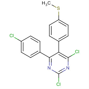 651315-82-1  Pyrimidine, 2,4-dichloro-6-(4-chlorophenyl)-5-[4-(methylthio)phenyl]-