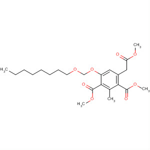 651322-80-4  1,3-Benzenedicarboxylic acid,4-(2-methoxy-2-oxoethyl)-2-methyl-6-[(octyloxy)methoxy]-, dimethyl ester