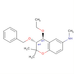 651332-79-5  2H-1-Benzopyran-6-amine,4-ethoxy-3,4-dihydro-N,2,2-trimethyl-3-(phenylmethoxy)-, (3R,4S)-rel-