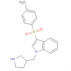 651335-23-8  1H-Indole, 3-[(4-methylphenyl)sulfonyl]-1-(3-pyrrolidinylmethyl)-