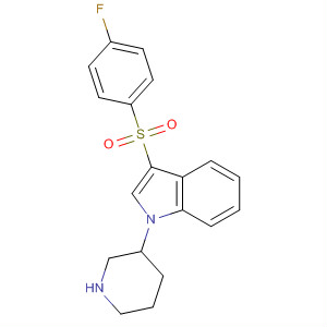 651335-64-7  1H-Indole, 3-[(4-fluorophenyl)sulfonyl]-1-(3-piperidinyl)-