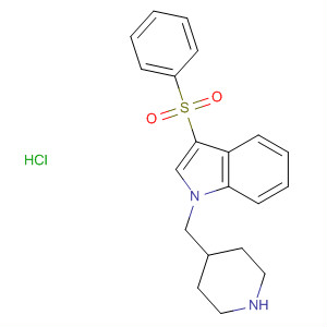 651336-25-3  1H-Indole, 3-(phenylsulfonyl)-1-(4-piperidinylmethyl)-,monohydrochloride