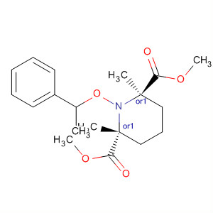 651351-97-2  2,6-Piperidinedicarboxylic acid, 2,6-dimethyl-1-(1-phenylethoxy)-,dimethyl ester, (2R,6R)-rel-