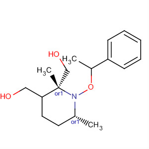 651352-05-5  2,6-Piperidinedimethanol, 2,6-dimethyl-1-(1-phenylethoxy)-,(2R,6R)-rel-
