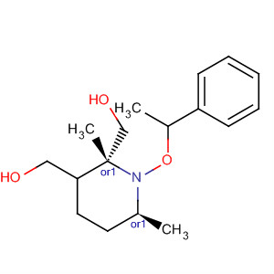 651352-09-9  2,6-Piperidinedimethanol, 2,6-dimethyl-1-(1-phenylethoxy)-,(2R,6S)-rel-