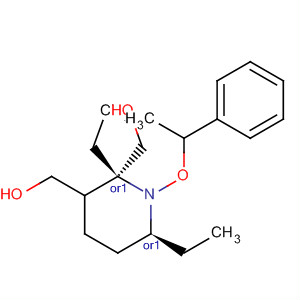651352-11-3  2,6-Piperidinedimethanol, 2,6-diethyl-1-(1-phenylethoxy)-, (2R,6S)-rel-