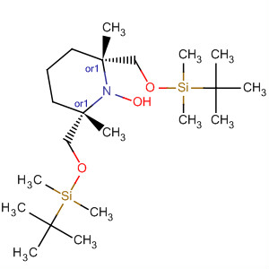 651352-39-5  1-Piperidinyloxy,2,6-bis[[[(1,1-dimethylethyl)dimethylsilyl]oxy]methyl]-2,6-dimethyl-,(2R,6S)-rel-