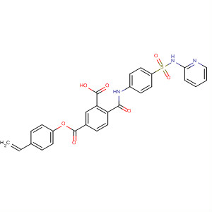 651359-95-4  1,3-Benzenedicarboxylic acid,4-[[[4-[(2-pyridinylamino)sulfonyl]phenyl]amino]carbonyl]-,1-(4-ethenylphenyl) ester