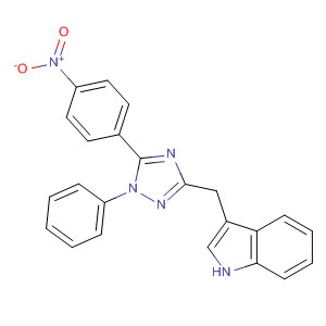 651714-02-2  1H-Indole, 3-[[5-(4-nitrophenyl)-1-phenyl-1H-1,2,4-triazol-3-yl]methyl]-
