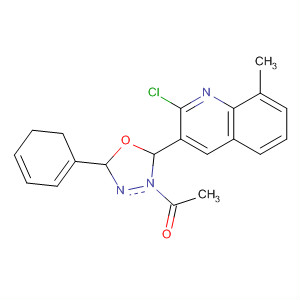 651715-90-1  1,3,4-Oxadiazole,3-acetyl-2-(2-chloro-8-methyl-3-quinolinyl)-2,3-dihydro-5-phenyl- 651715-90-1  1,3,4-Oxadiazole,3-acetyl-2-(2-chloro-8-methyl-3-quinolinyl)-2,3-dihydro-5-phenyl-