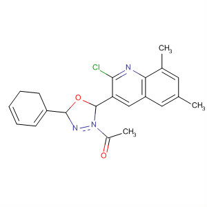 651715-96-7  1,3,4-Oxadiazole,3-acetyl-2-(2-chloro-6,8-dimethyl-3-quinolinyl)-2,3-dihydro-5-phenyl- 651715-96-7  1,3,4-Oxadiazole,3-acetyl-2-(2-chloro-6,8-dimethyl-3-quinolinyl)-2,3-dihydro-5-phenyl-