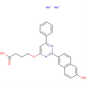 651720-80-8  Butanoic acid,4-[[2-(6-hydroxy-2-naphthalenyl)-6-phenyl-4-pyrimidinyl]oxy]-, disodiumsalt