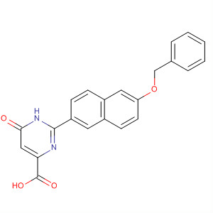651723-49-8  4-Pyrimidinecarboxylic acid,1,6-dihydro-6-oxo-2-[6-(phenylmethoxy)-2-naphthalenyl]-