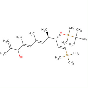 651731-98-5  1,4,6,10-Undecatetraen-3-ol,9-[[(1,1-dimethylethyl)dimethylsilyl]oxy]-2,4,6,8-tetramethyl-11-(trimethylsilyl)-, (4E,6E,8R,9S,10E)-