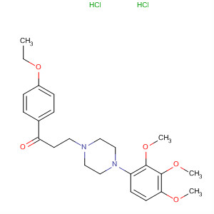 651732-31-9  1-Propanone,1-(4-ethoxyphenyl)-3-[4-(2,3,4-trimethoxyphenyl)-1-piperazinyl]-,dihydrochloride