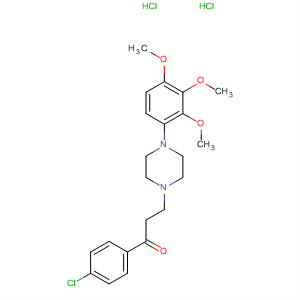 651732-32-0  1-Propanone,1-(4-chlorophenyl)-3-[4-(2,3,4-trimethoxyphenyl)-1-piperazinyl]-,dihydrochloride
