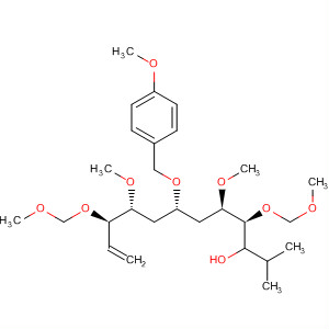 651748-30-0  11-Dodecen-3-ol,5,9-dimethoxy-4,10-bis(methoxymethoxy)-7-[(4-methoxyphenyl)methoxy]-2-methyl-, (4S,5R,7S,9R,10R)-