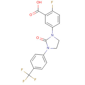 651748-94-6  Benzoic acid,2-fluoro-5-[2-oxo-3-[4-(trifluoromethyl)phenyl]-1-imidazolidinyl]-