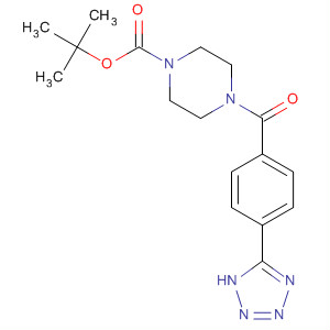 651769-43-6  1-Piperazinecarboxylic acid, 4-[4-(1H-tetrazol-5-yl)benzoyl]-,1,1-dimethylethyl ester