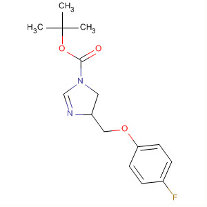 652128-66-0  1H-Imidazole-1-carboxylic acid,4-[(4-fluorophenoxy)methyl]-4,5-dihydro-, 1,1-dimethylethyl ester