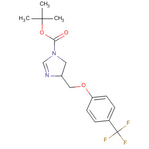 652128-67-1  1H-Imidazole-1-carboxylic acid,4,5-dihydro-4-[[4-(trifluoromethyl)phenoxy]methyl]-, 1,1-dimethylethylester