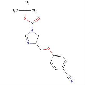 652128-69-3  1H-Imidazole-1-carboxylic acid,4-[(4-cyanophenoxy)methyl]-4,5-dihydro-, 1,1-dimethylethyl ester
