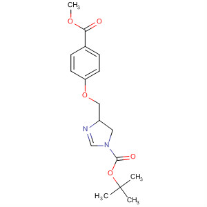 652128-70-6  1H-Imidazole-1-carboxylic acid,4,5-dihydro-4-[[4-(methoxycarbonyl)phenoxy]methyl]-, 1,1-dimethylethylester