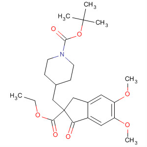 652130-40-0  1-Piperidinecarboxylic acid,4-[[2-(ethoxycarbonyl)-2,3-dihydro-5,6-dimethoxy-1-oxo-1H-inden-2-yl]methyl]-, 1,1-dimethylethyl ester