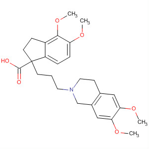 652130-96-6  1H-Indene-1-carboxylic acid,1-[3-(3,4-dihydro-6,7-dimethoxy-2(1H)-isoquinolinyl)propyl]-2,3-dihydro-4,5-dimethoxy-
