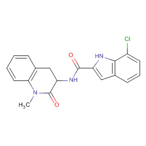 652142-70-6  1H-Indole-2-carboxamide,7-chloro-N-(1,2,3,4-tetrahydro-1-methyl-2-oxo-3-quinolinyl)-