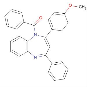 652153-38-3  1H-1,5-Benzodiazepine,1-benzoyl-2,3-dihydro-2-(4-methoxyphenyl)-4-phenyl- 652153-38-3  1H-1,5-Benzodiazepine,1-benzoyl-2,3-dihydro-2-(4-methoxyphenyl)-4-phenyl-