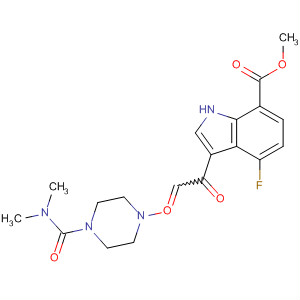 652160-57-1  1H-Indole-7-carboxylic acid,3-[[4-[(dimethylamino)carbonyl]-1-piperazinyl]oxoacetyl]-4-fluoro-,methyl ester