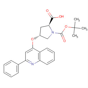 652160-92-4  1,2-Pyrrolidinedicarboxylic acid, 4-[(2-phenyl-4-quinolinyl)oxy]-,1-(1,1-dimethylethyl) ester, (2S,4R)-