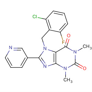 652163-16-1  1H-Purine-2,6-dione,7-[(2-chloro-6-fluorophenyl)methyl]-3,7-dihydro-1,3-dimethyl-8-(3-pyridinyl)-
