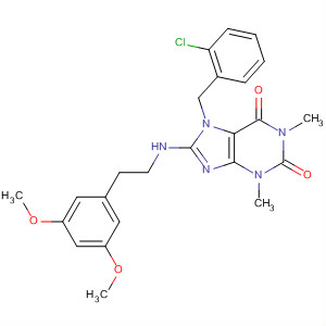 652164-49-3  1H-Purine-2,6-dione,7-[(2-chlorophenyl)methyl]-8-[[2-(3,5-dimethoxyphenyl)ethyl]amino]-3,7-dihydro-1,3-dimethyl-