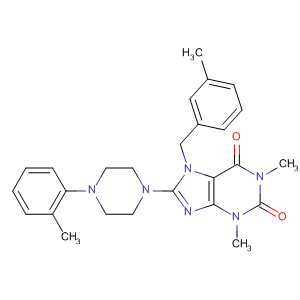652165-99-6  1H-Purine-2,6-dione,3,7-dihydro-1,3-dimethyl-7-[(3-methylphenyl)methyl]-8-[4-(2-methylphenyl)-1-piperazinyl]-