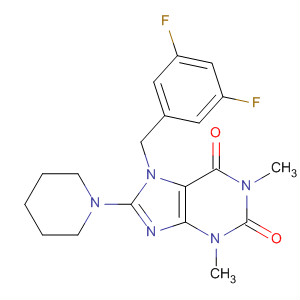 652168-99-5  1H-Purine-2,6-dione,7-[(3,5-difluorophenyl)methyl]-3,7-dihydro-1,3-dimethyl-8-(1-piperidinyl)-